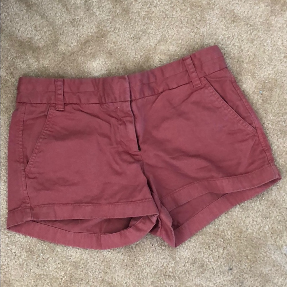 Nantucket Red J Crew 3” Chino Shorts